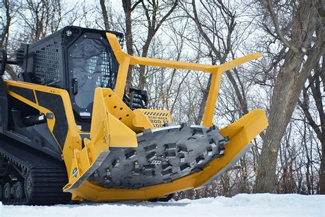 deere 332 skid steer with disc mulcher attachment|john deere mulcher for sale.